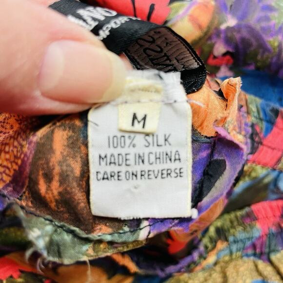 Stefano Rossini Silk Boxer Lounge Sleep Shorts Mens M Fish Ocean Pull On - Picture 4 of 9